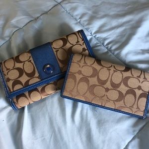 Coach wallet and checkbook cover